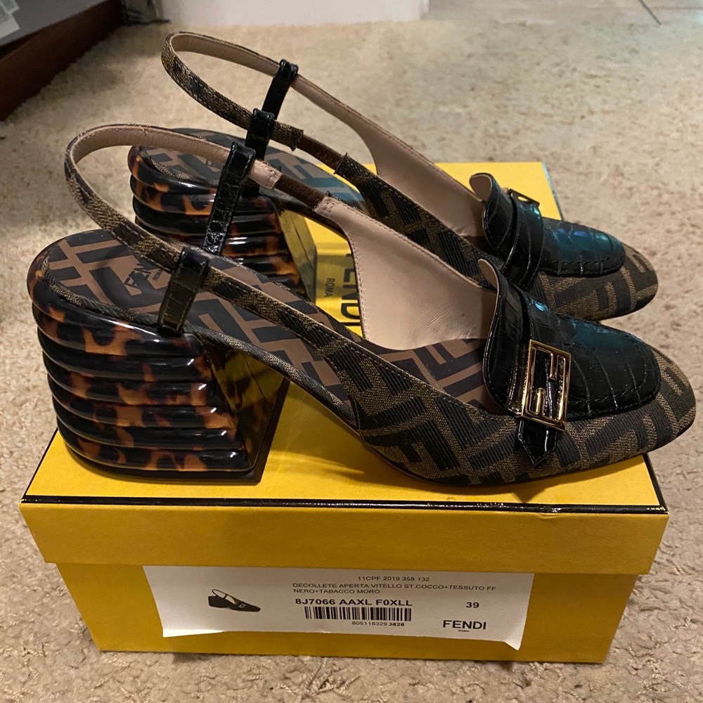 Fendi Promenade Slingback Sandal